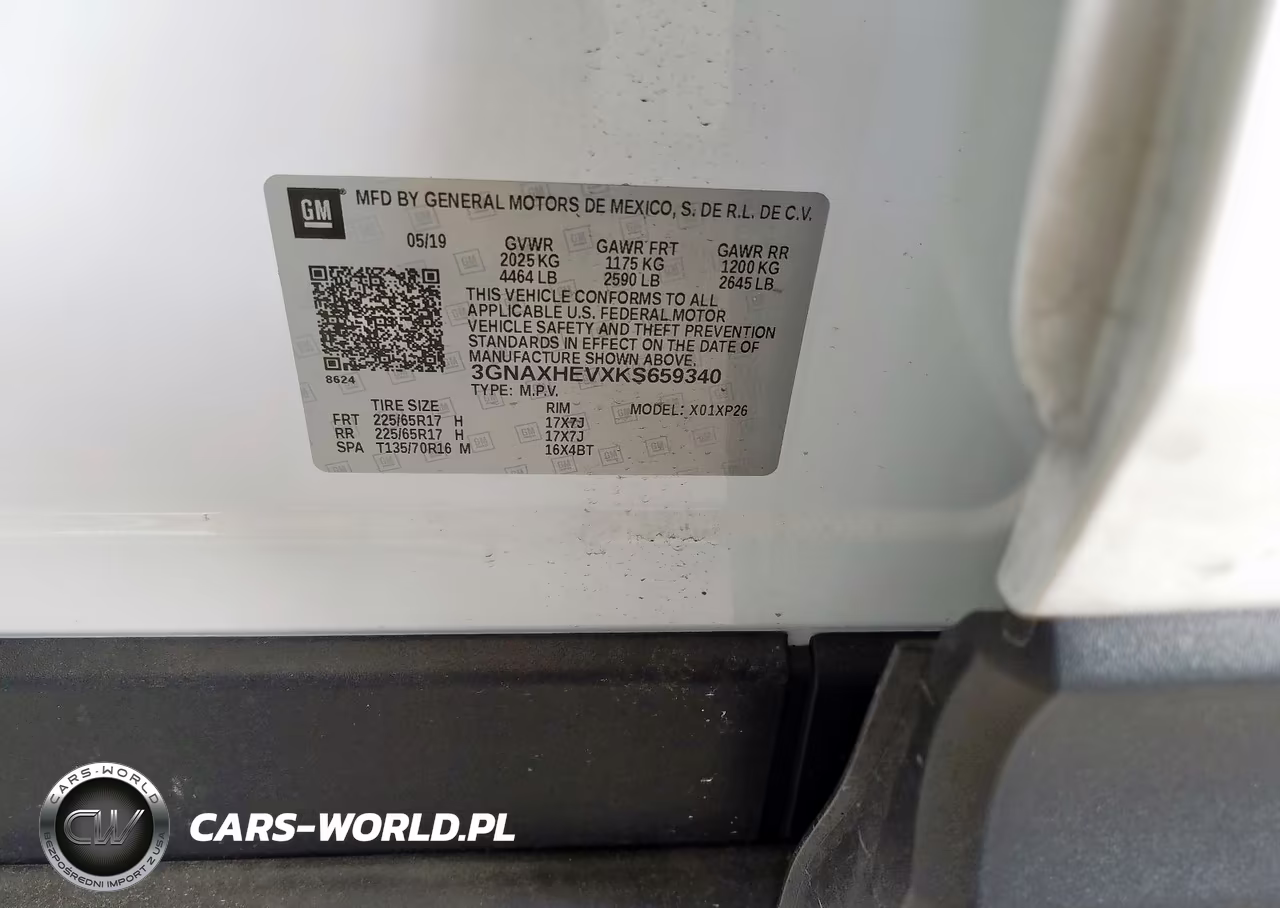 2019 Chevrolet Equinox Ls VIN:3GNAXHEVXKS659340 - 10