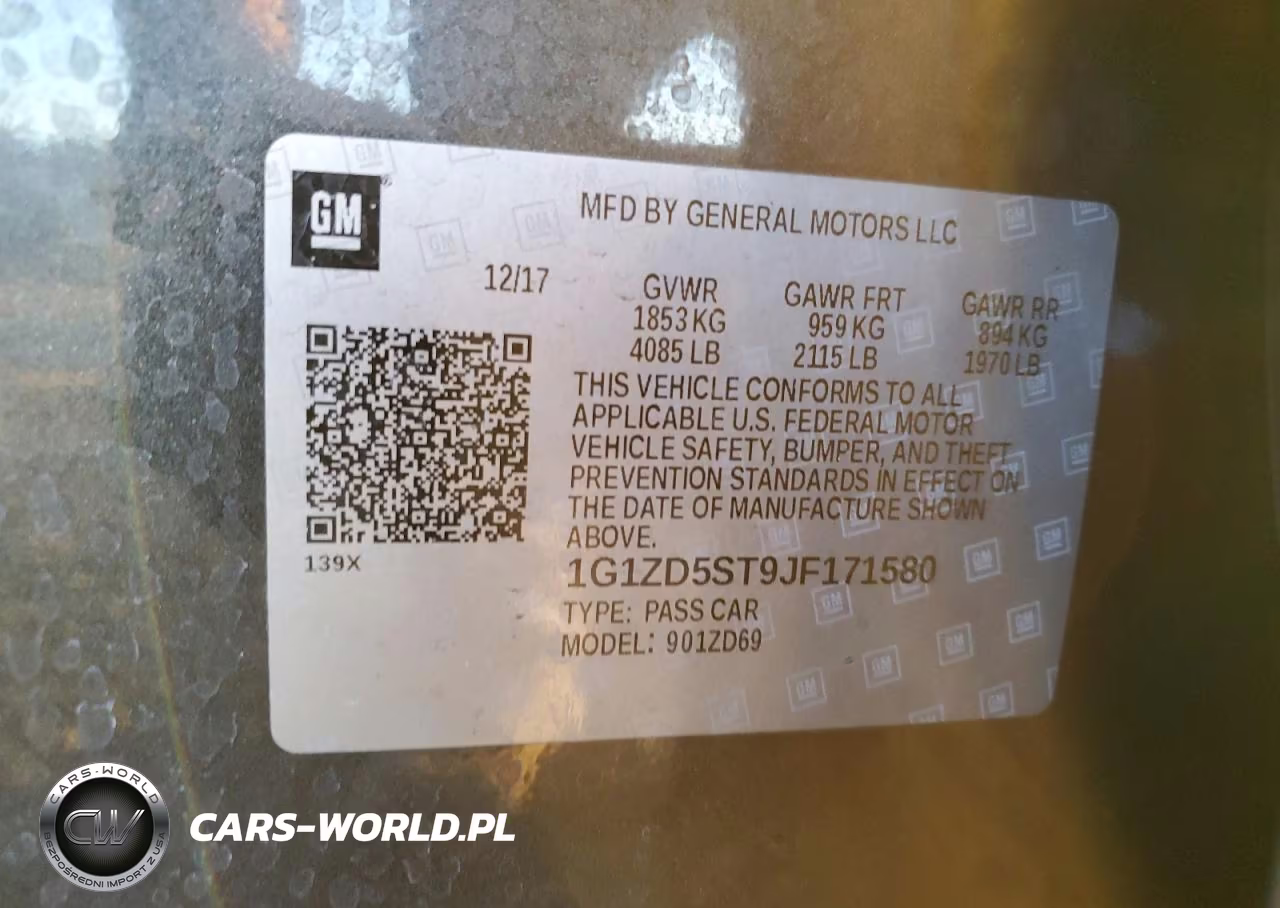 2018 Chevrolet Malibu Lt VIN:1G1ZD5ST9JF171580 - 13