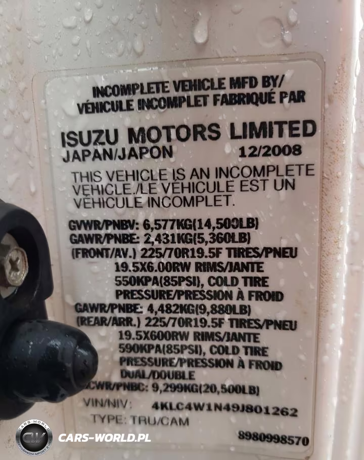 2009 Isuzu Npr VIN:4KLC4W1N49J801262 - 13