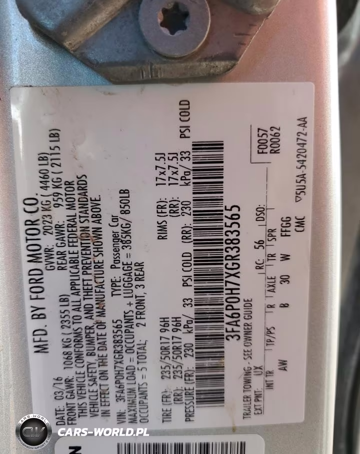 2016 Ford Fusion Se VIN:3FA6P0H7XGR383565 - 12