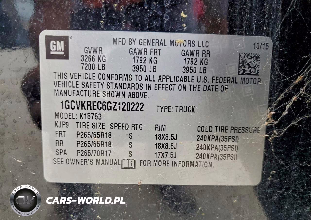 2016 Chevrolet Silverado K1500 Lt VIN:1GCVKREC6GZ120222 - 14