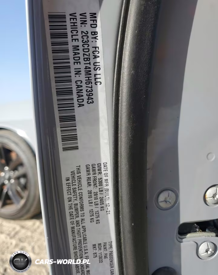 2021 Dodge Challenger R-T VIN:2C3CDZBT4MH673943 - 12