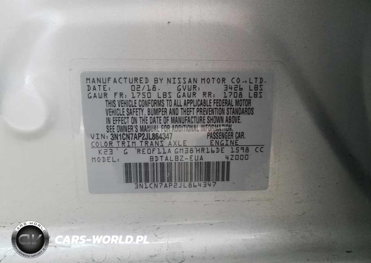 2018 Nissan Versa S VIN:3N1CN7AP2JL864347 - 10