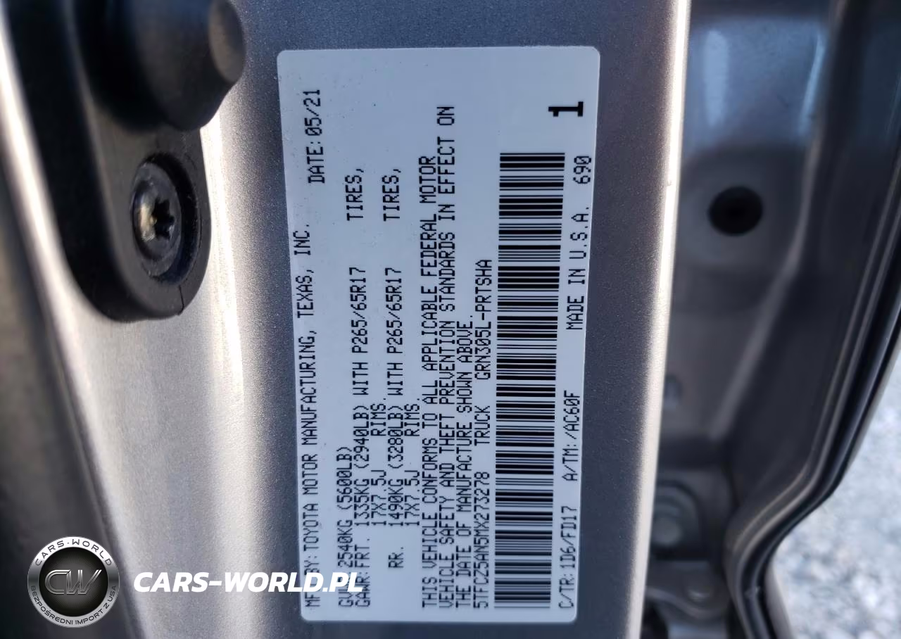 TOYOTA TACOMA DOU VIN:5TFCZ5AN5MX273278 - 12