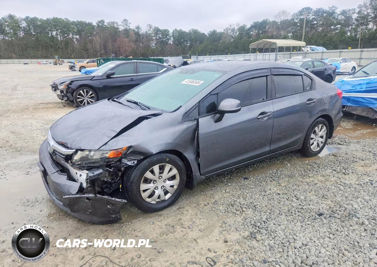 2012 Honda Civic Lx VIN:19XFB2F57CE003539 - 1