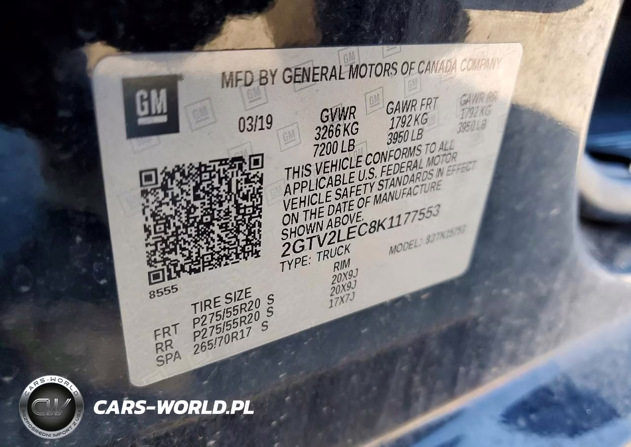 2019 GMC Sierra Limited K1500 VIN:2GTV2LEC8K1177553 - 12
