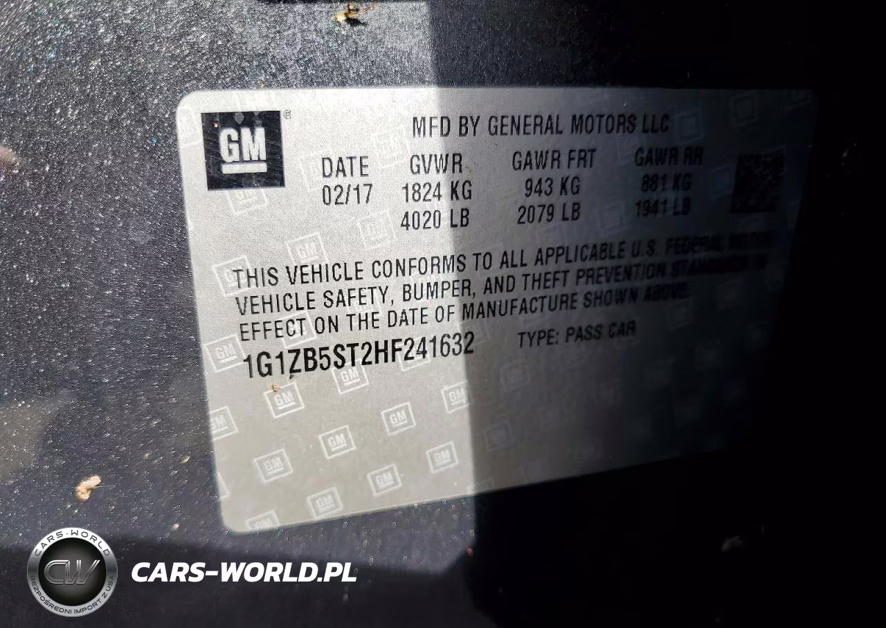 2017 Chevrolet Malibu Ls VIN:1G1ZB5ST2HF241632 - 12
