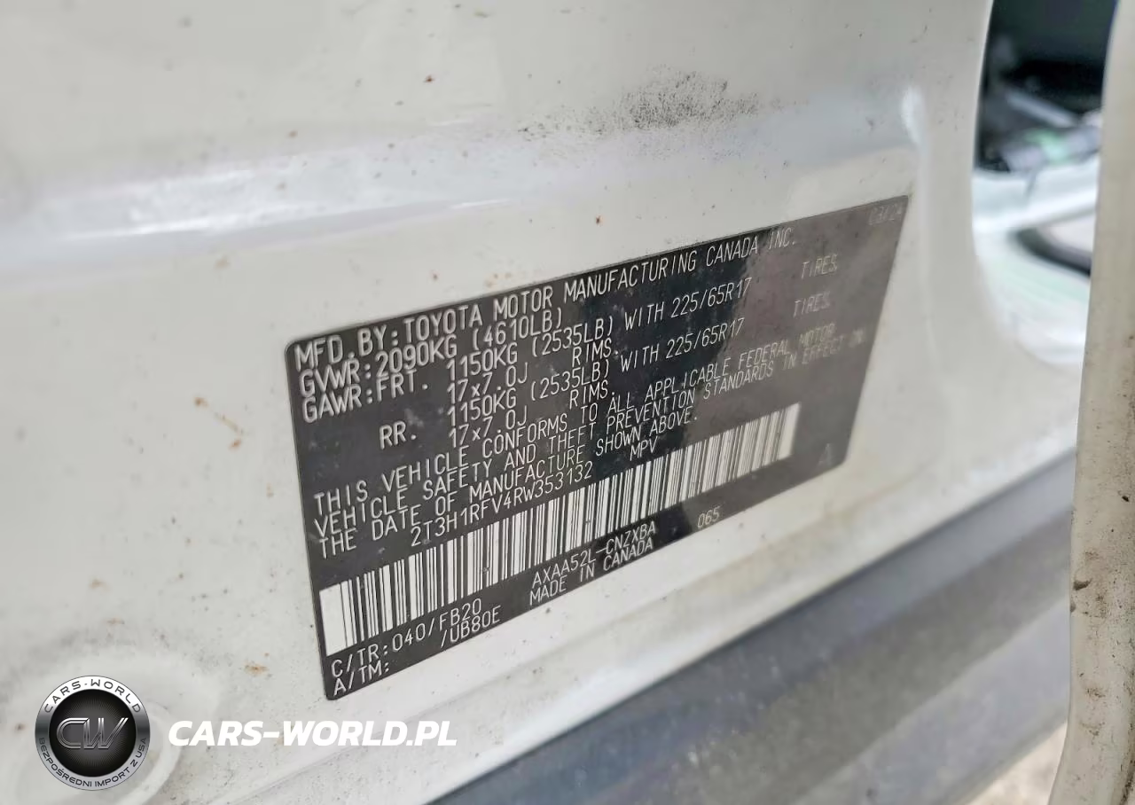 2024 Toyota Rav4 Le VIN:2T3H1RFV4RW353132 - 13