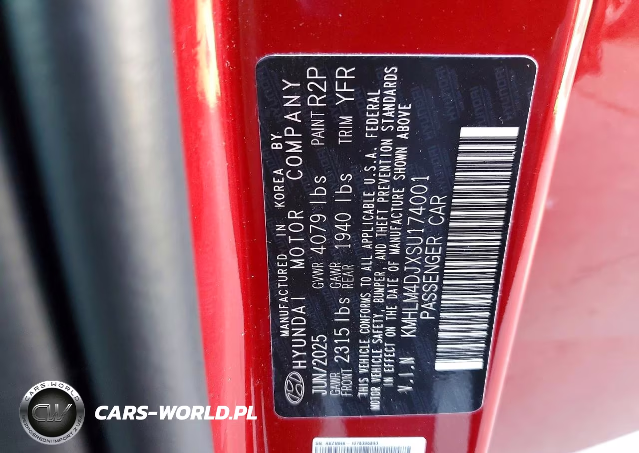 2025 Hyundai Elantra VIN:KMHLM4DJXSU174001 - 12