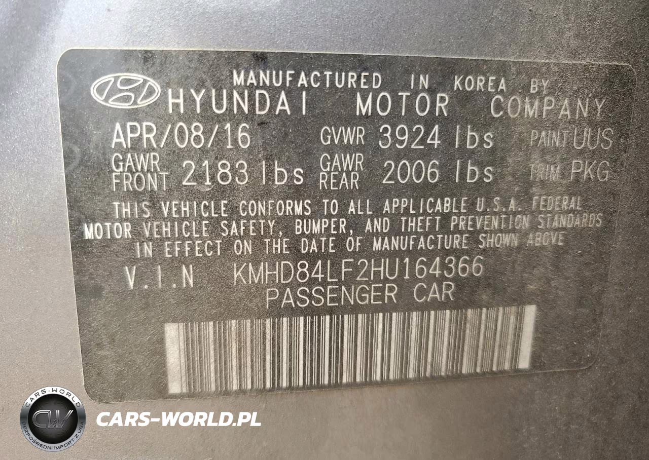 2017 Hyundai Elantra Se VIN:KMHD84LF2HU164366 - 13