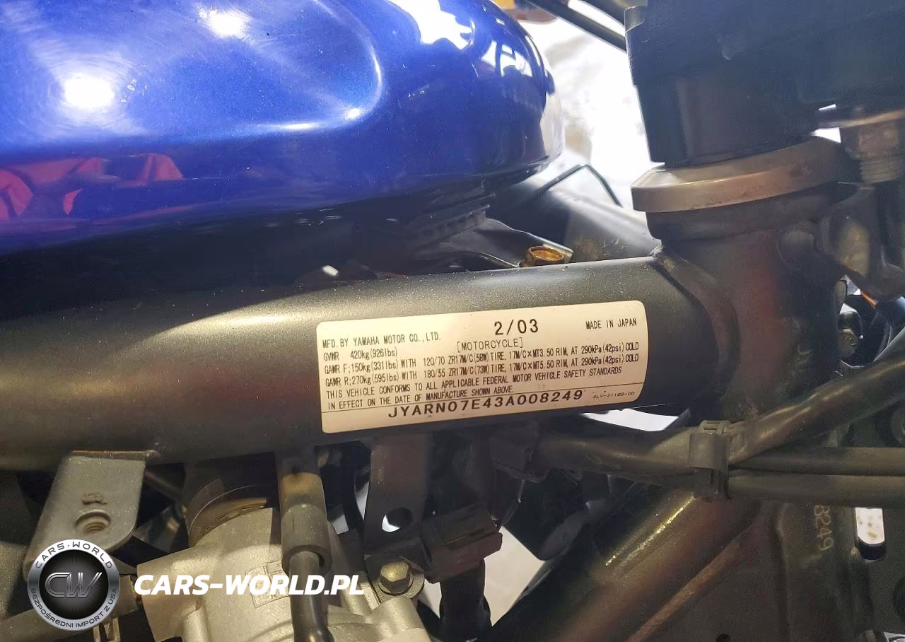 2003 Yamaha Fzs10 VIN:JYARN07E43A008249 - 9