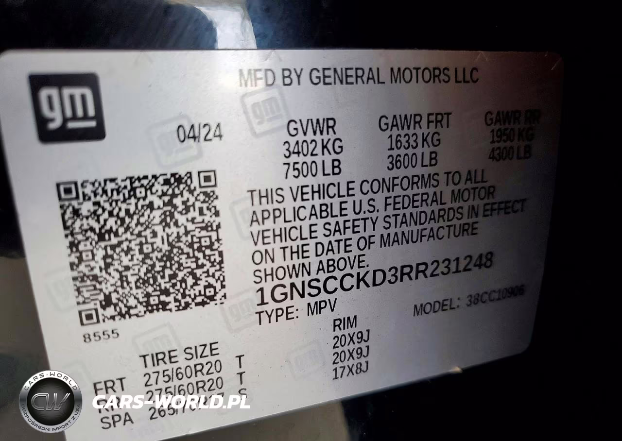 2024 Chevrolet Suburban C1500 Lt VIN:1GNSCCKD3RR231248 - 13