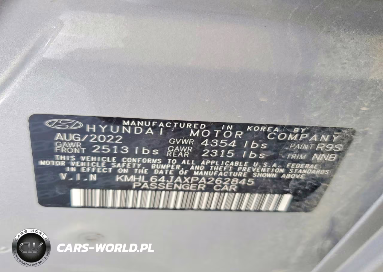 2023 Hyundai Sonata Sel VIN:KMHL64JAXPA262845 - 13