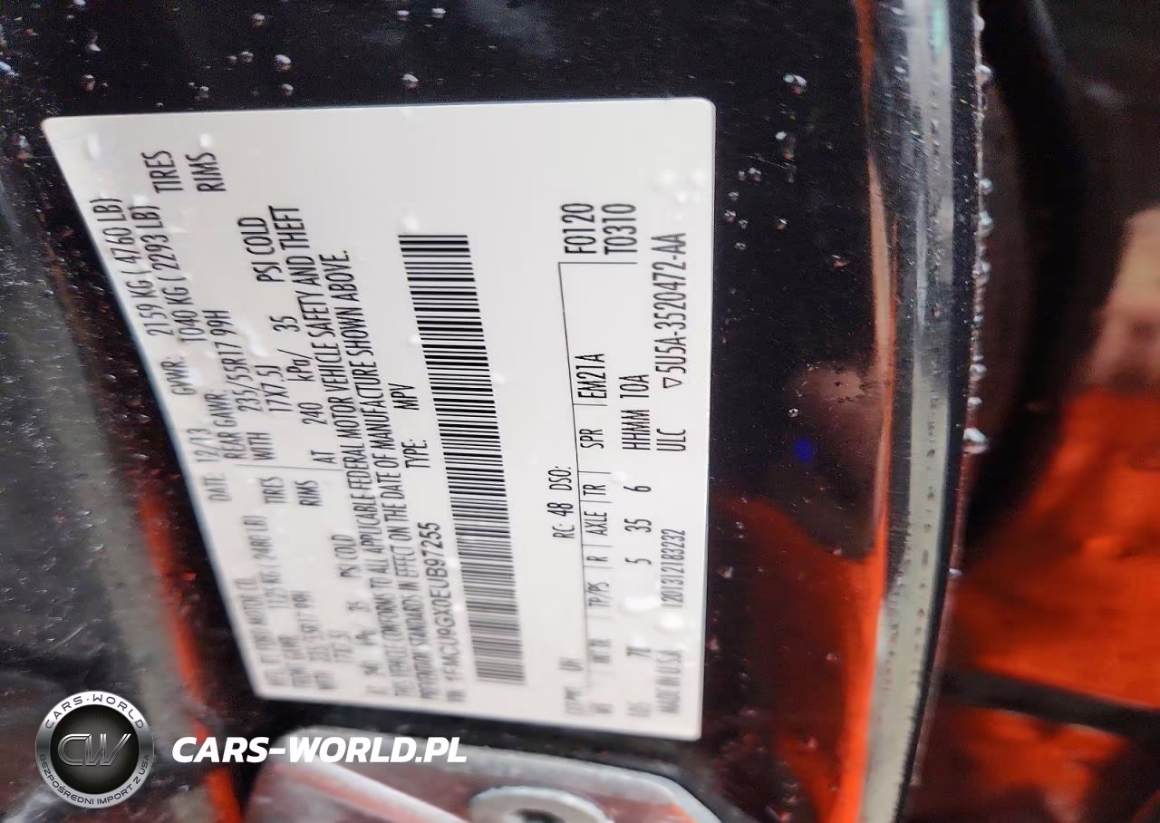 2014 Ford Escape Se VIN:1FMCU9GX0EUB97255 - 14