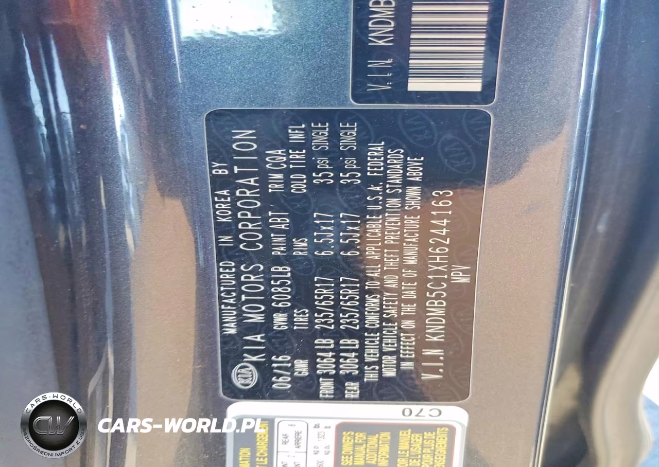 2017 Kia Sedona Lx VIN:KNDMB5C1XH6244163 - 12