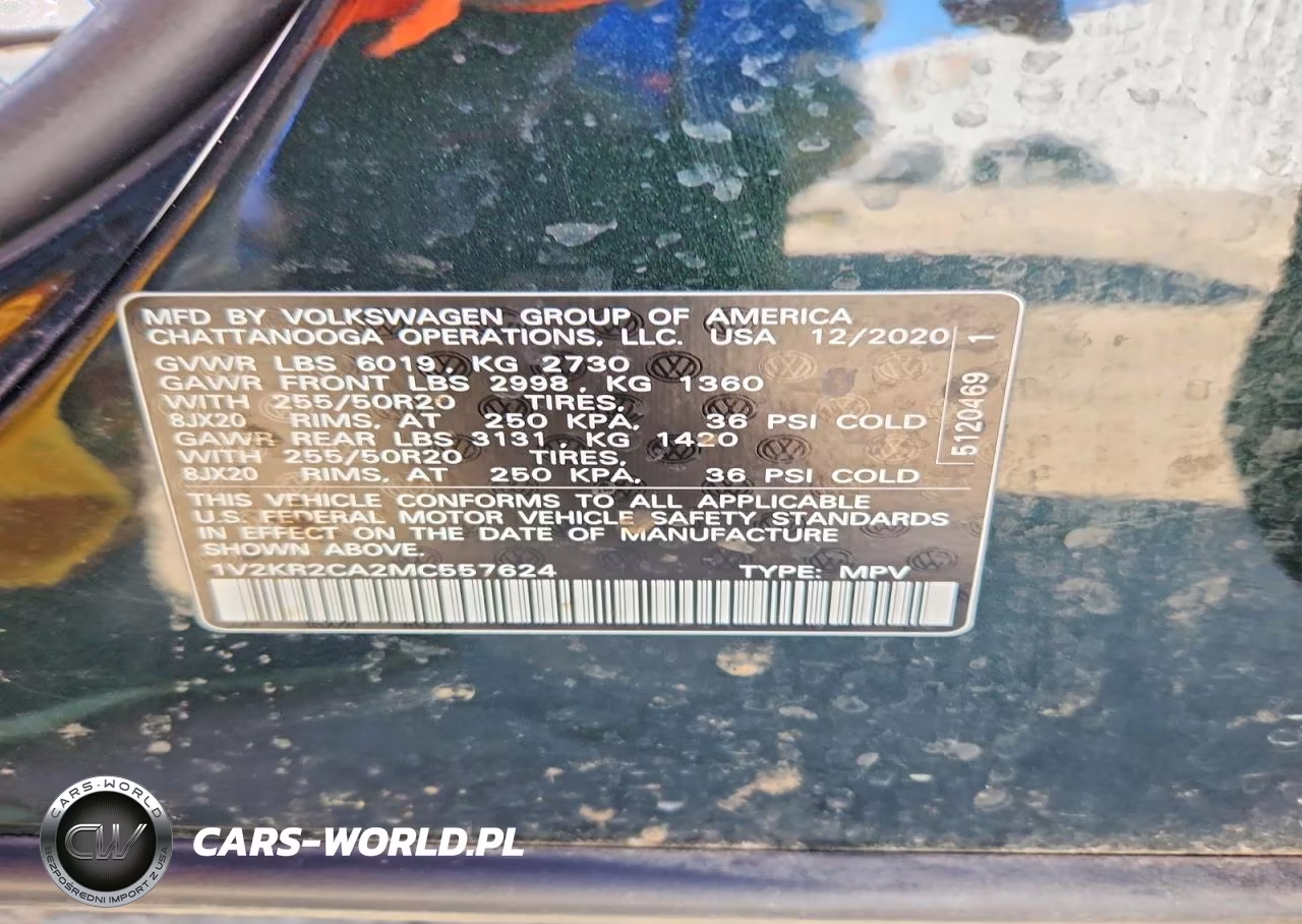 2021 Volkswagen Atlas Se VIN:1V2KR2CA2MC557624 - 14