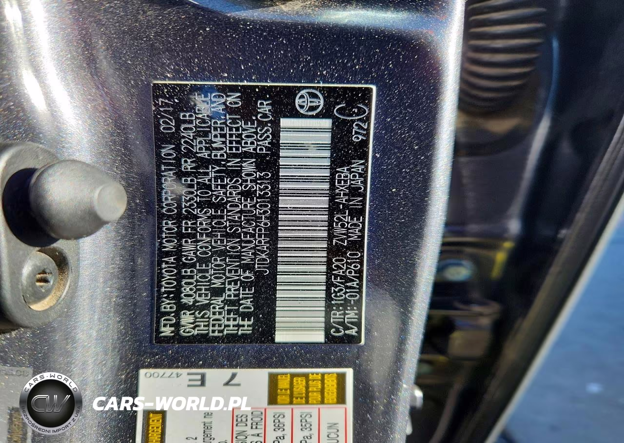 2017 Toyota Prius Prime Plus VIN:JTDKARFP6H3013313 - 13