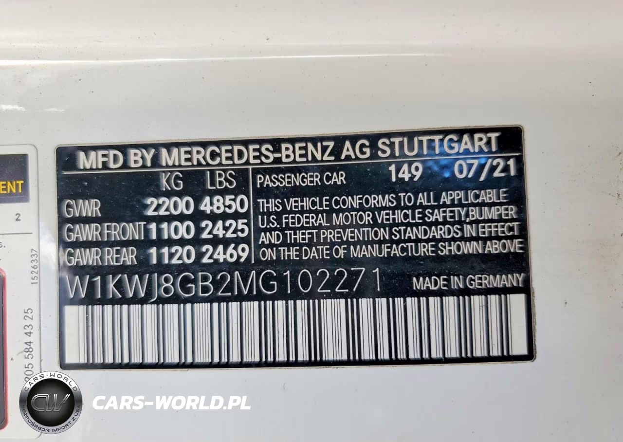 2021 Mercedes-Benz C 63 Amg VIN:W1KWJ8GB2MG102271 - 12