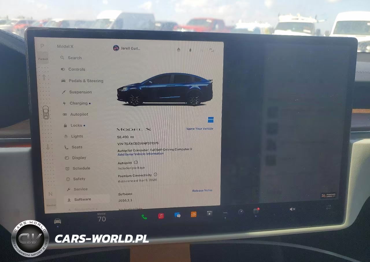 2022 Tesla Model X VIN:7SAXCBE56NF331375 - 9