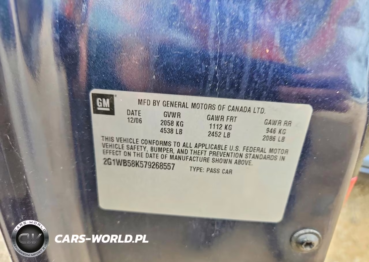 2007 Chevrolet Impala Ls VIN:2G1WB58K579268557 - 12
