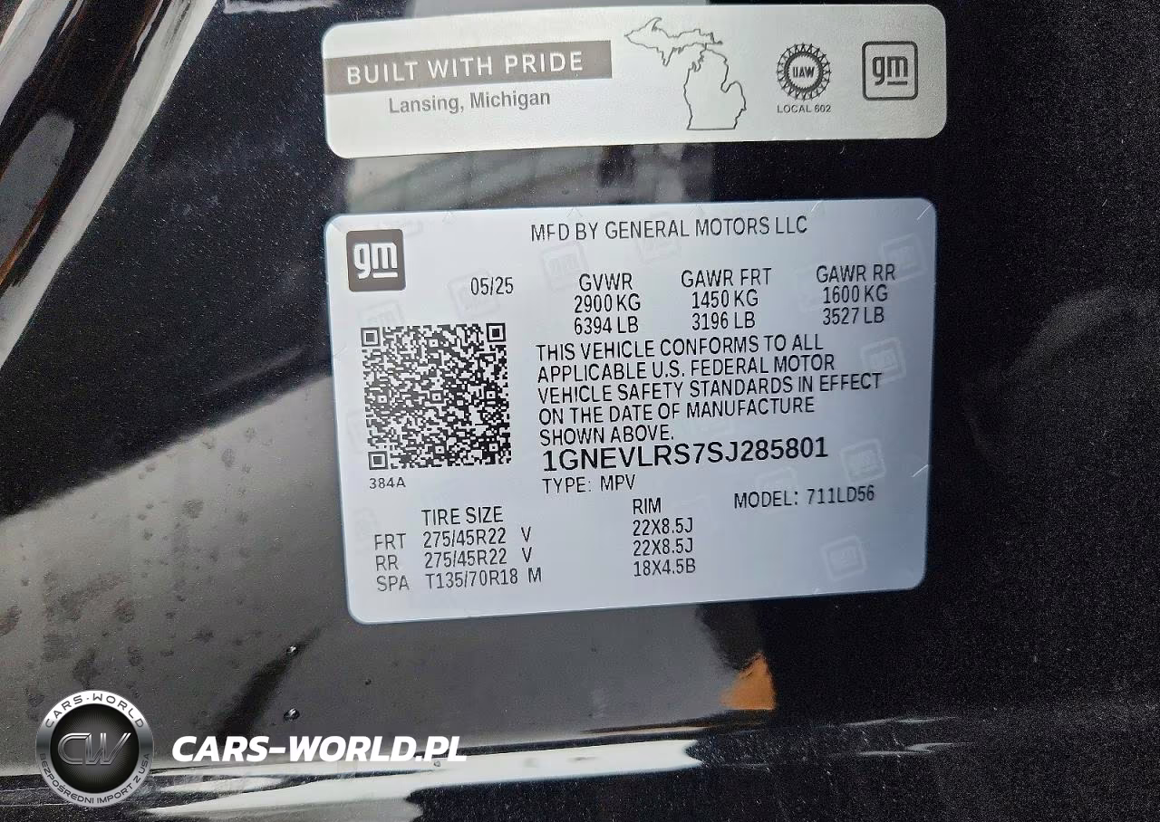 2025 Chevrolet Traverse Rs VIN:1GNEVLRS7SJ285801 - 14