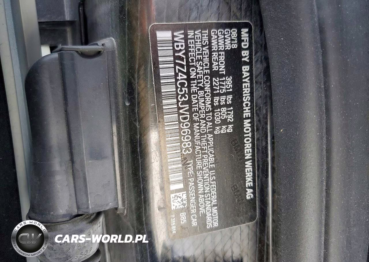 2018 BMW I3 Rex VIN:WBY7Z4C53JVD96983 - 12