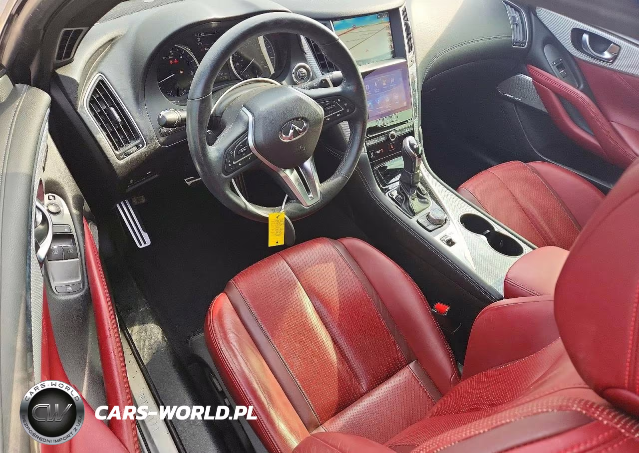 2017 Infiniti Q60 Red Sport 400 VIN:JN1FV7EK1HM610253 - 8