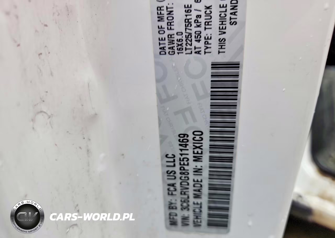 2023 Ram Promaster 2500 High Roof Delivery Van VIN:3C6LRVDG8PE511469 - 12