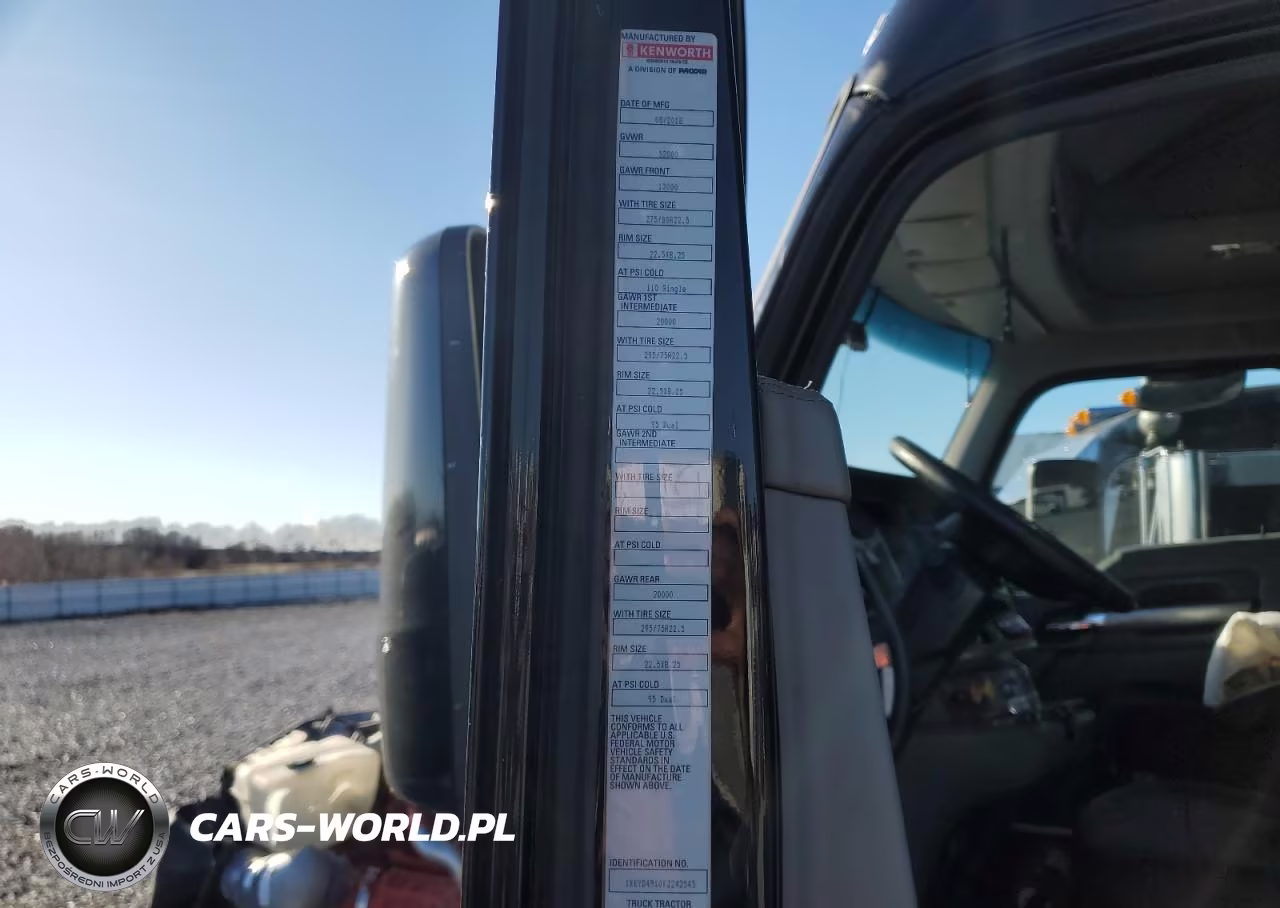 2019 Kenworth Construction T680 VIN:1XKYD49X0KJ242545 - 10