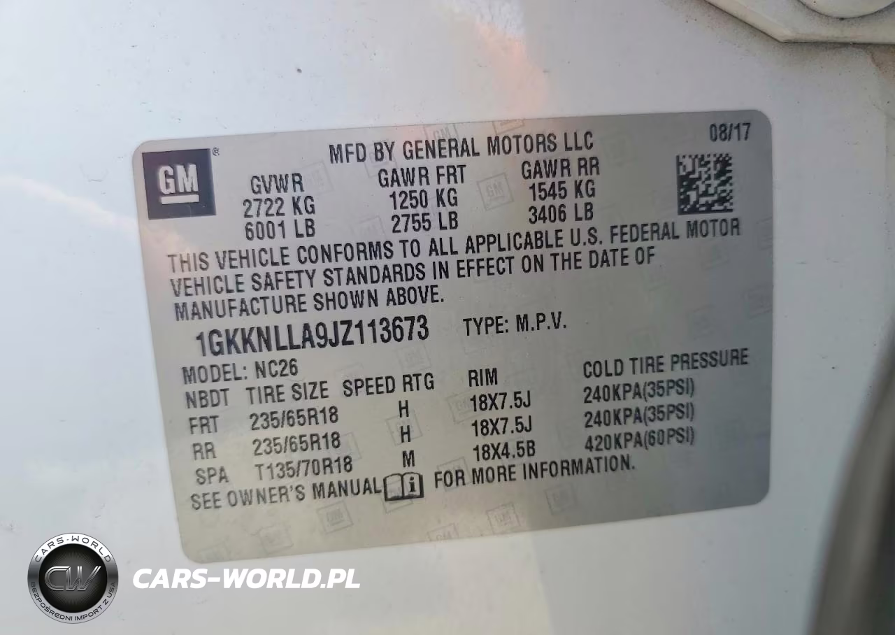 2018 GMC Acadia Sle VIN:1GKKNLLA9JZ113673 - 14