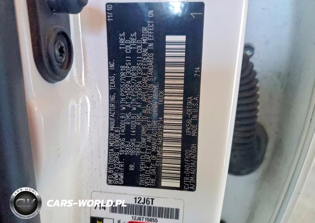 2011 Toyota Tundra Grade VIN:5TFUM5F14BX019714 - 12