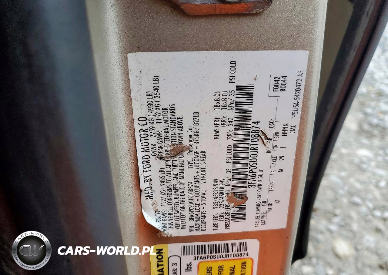 2018 Ford Fusion Titanium VIN:3FA6P0SU0JR108874 - 12
