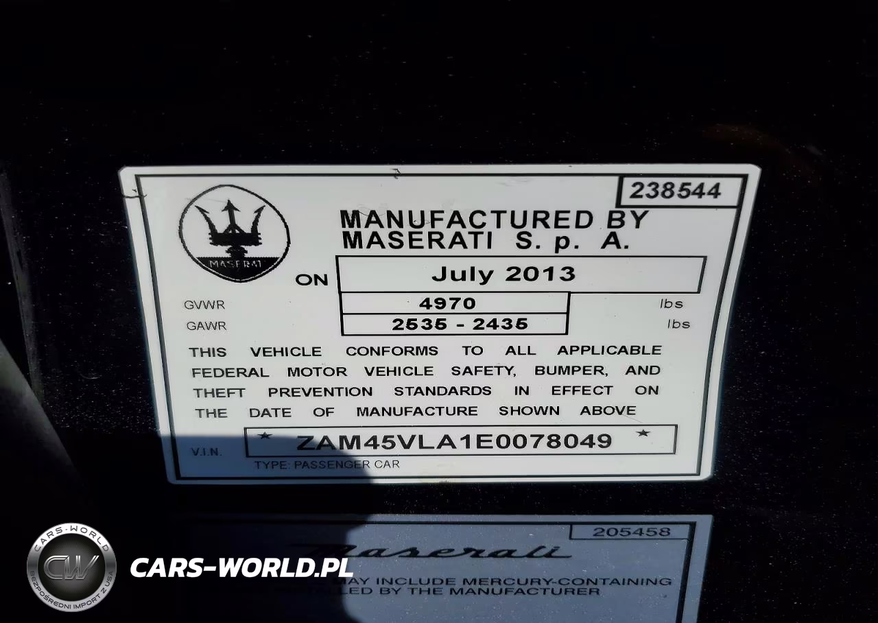 2014 Maserati Granturismo S VIN:ZAM45VLA1E0078049 - 12