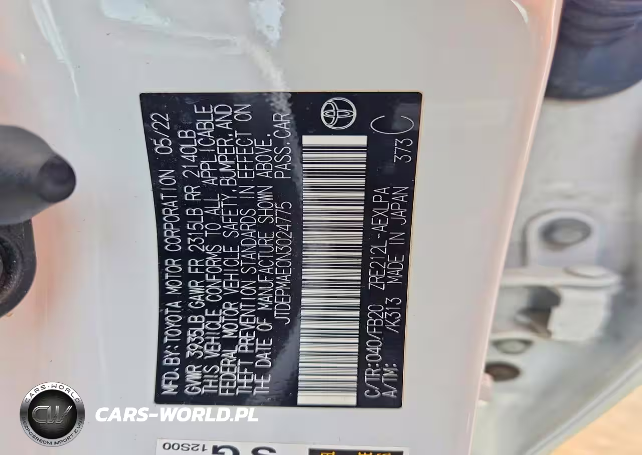 2022 Toyota Corolla Le VIN:JTDEPMAE0N3024775 - 12