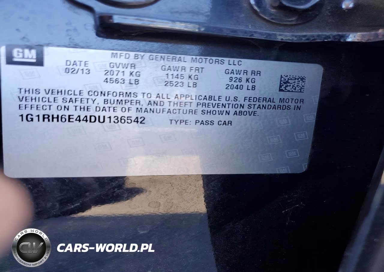 2013 Chevrolet Volt VIN:1G1RH6E44DU136542 - 12