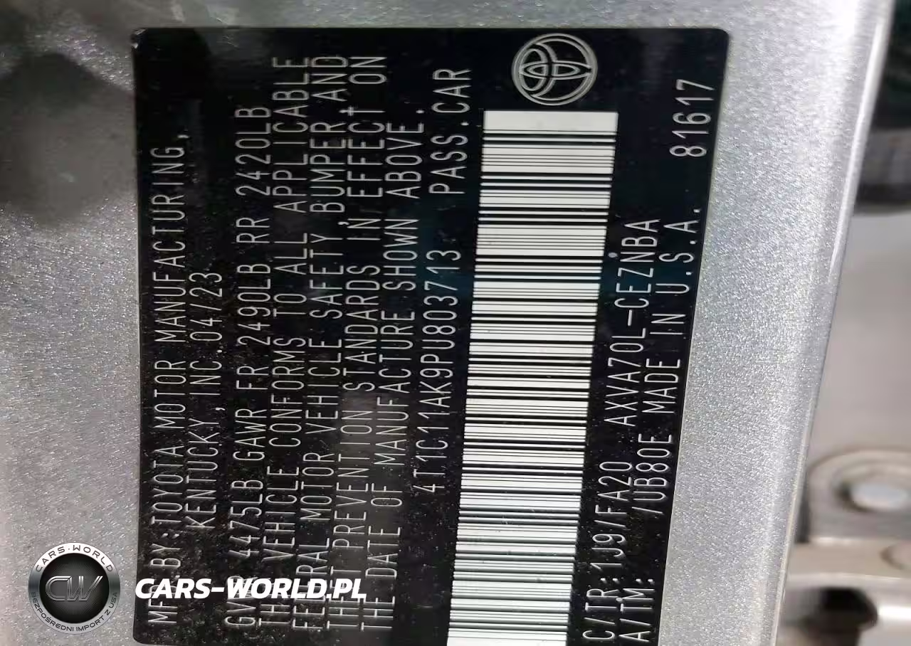 2023 Toyota Camry Le VIN:4T1C11AK9PU803713 - 12