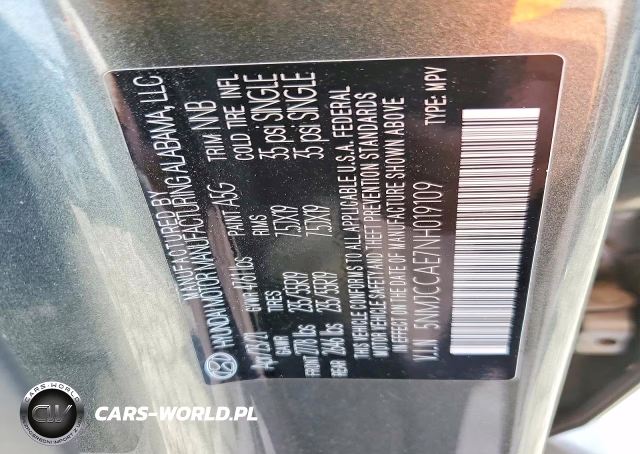 2022 Hyundai Tucson Sel VIN:5NMJCCAE7NH019109 - 14