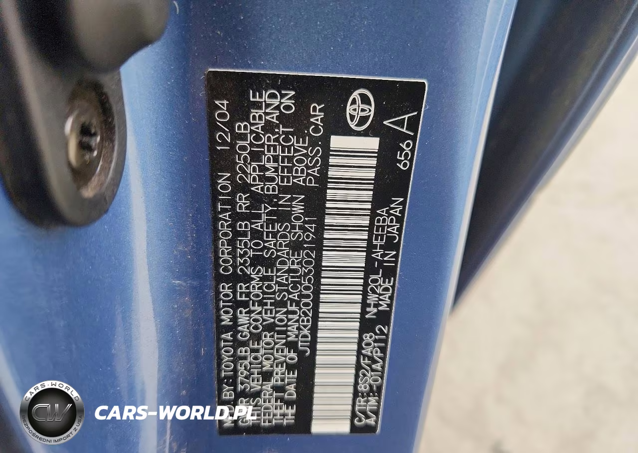 2005 Toyota Prius Base VIN:JTDKB20U053021941 - 12