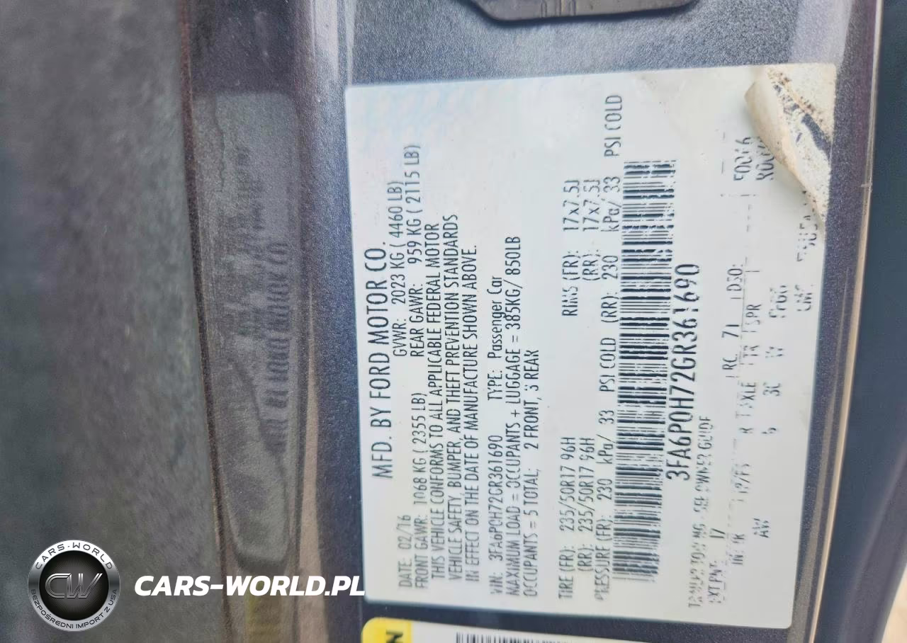 2016 Ford Fusion Se VIN:3FA6P0H72GR361690 - 12