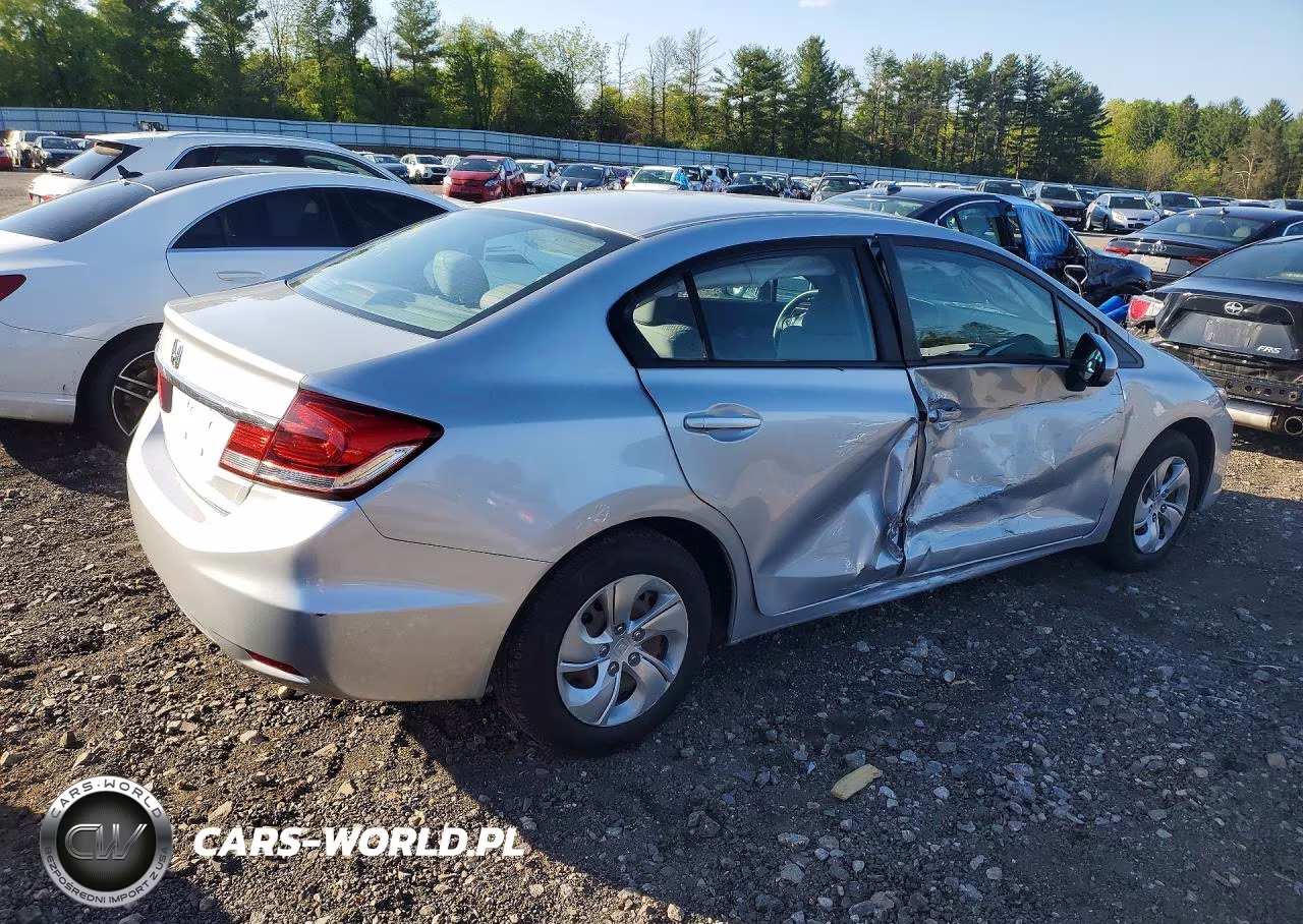 2014 Honda Civic Lx VIN:2HGFB2F55EH509167 - 3