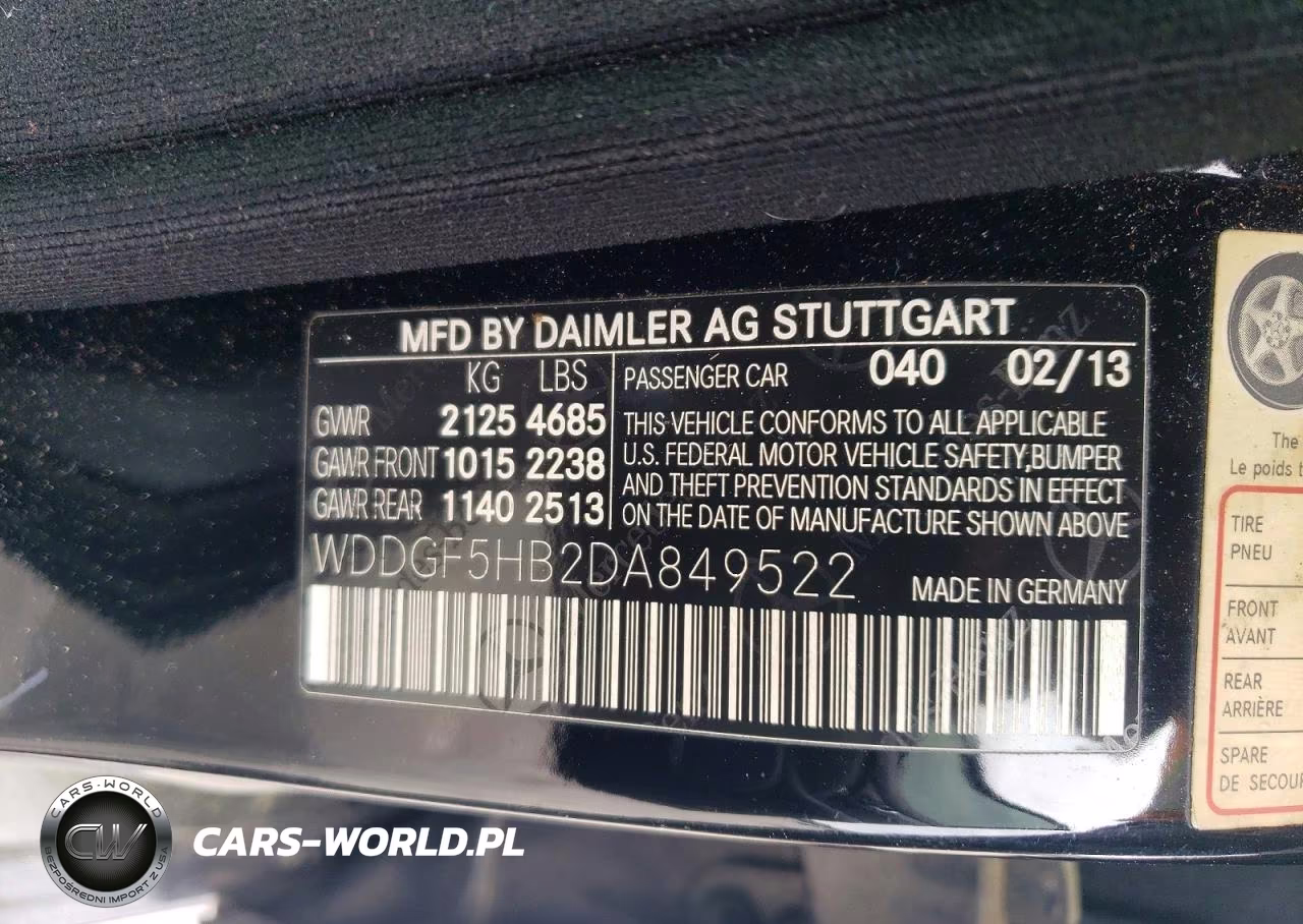 2013 Mercedes-Benz C 350 VIN:WDDGF5HB2DA849522 - 12