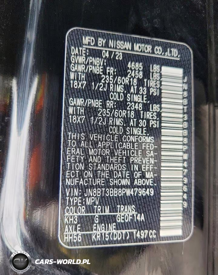 2023 Nissan Rogue Sv VIN:JN8BT3BB8PW479649 - 13