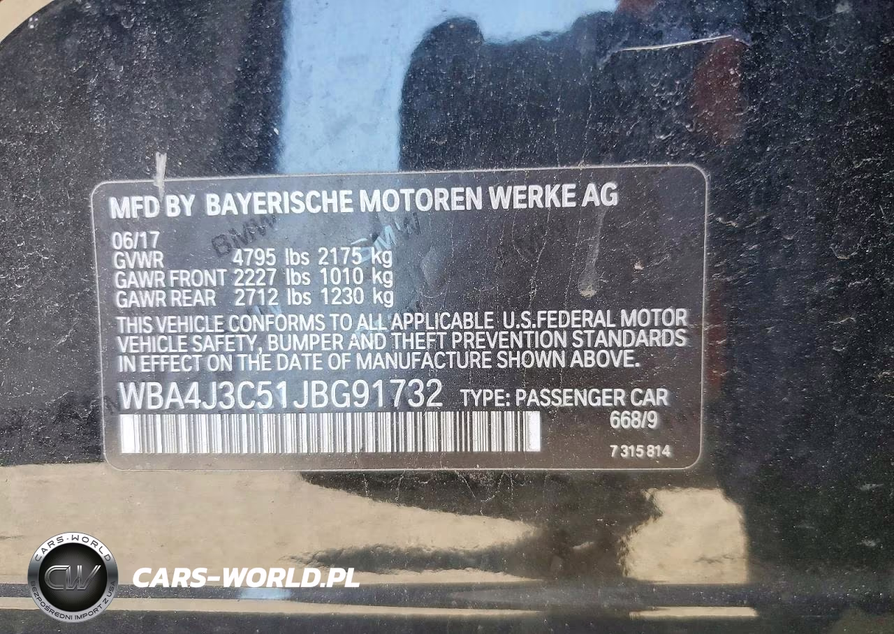 2018 BMW 430Xi Gran Coupe VIN:WBA4J3C51JBG91732 - 13