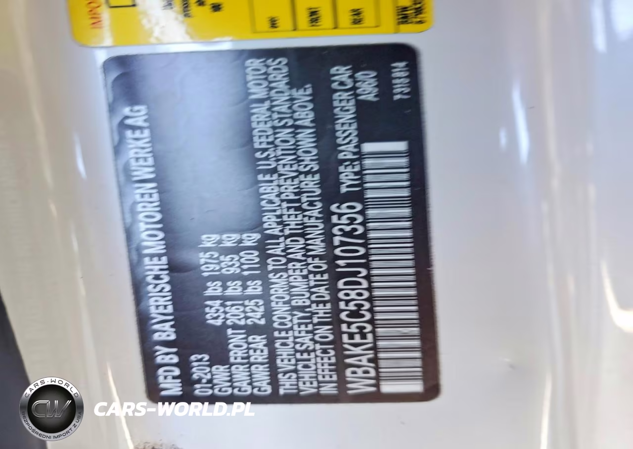 2013 BMW 328 I Sulev VIN:WBAKE5C58DJ107356 - 12