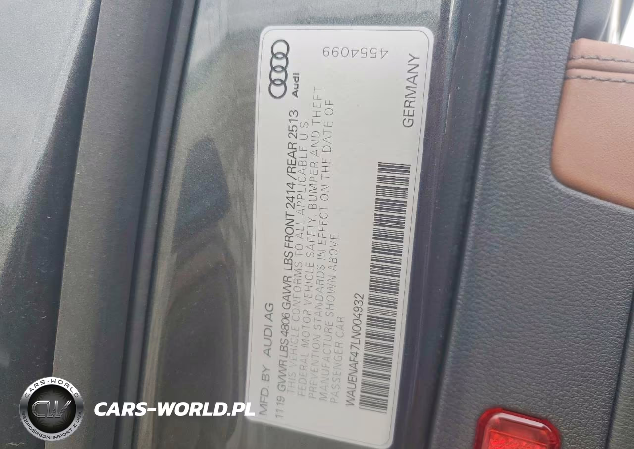 2020 Audi A4 Premium Plus VIN:WAUENAF47LN004932 - 12
