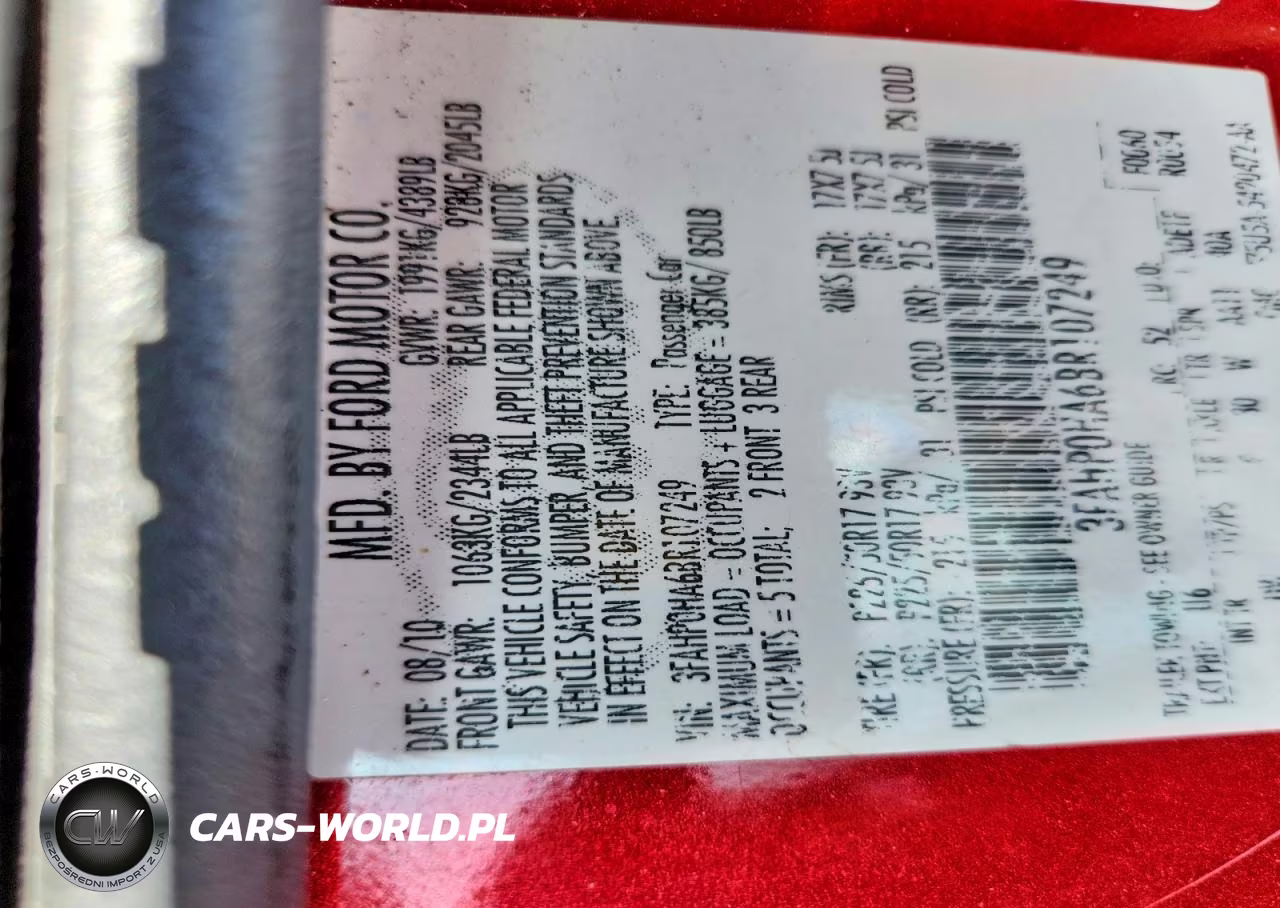 2011 Ford Fusion Se VIN:3FAHP0HA6BR107249 - 13