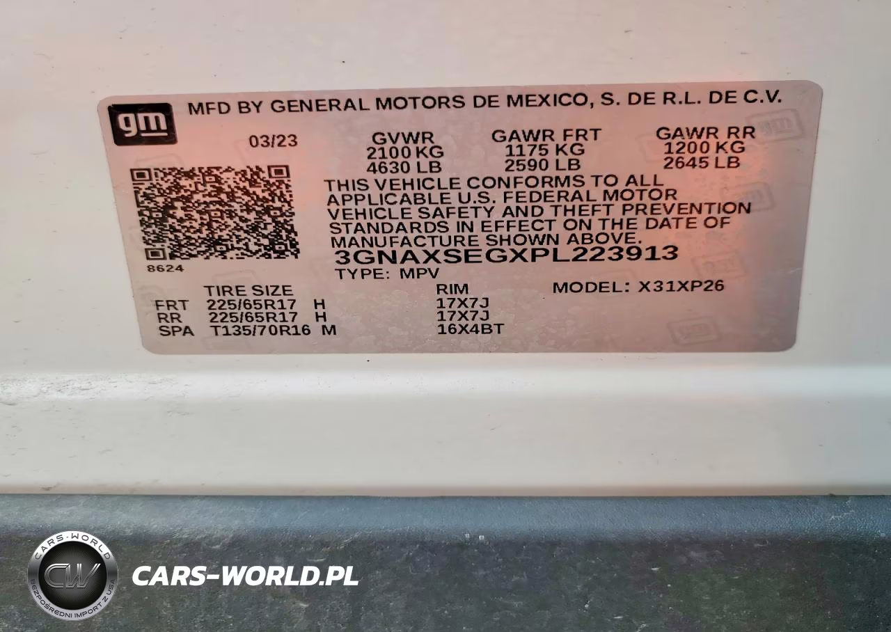 2023 Chevrolet Equinox Ls VIN:3GNAXSEGXPL223913 - 13