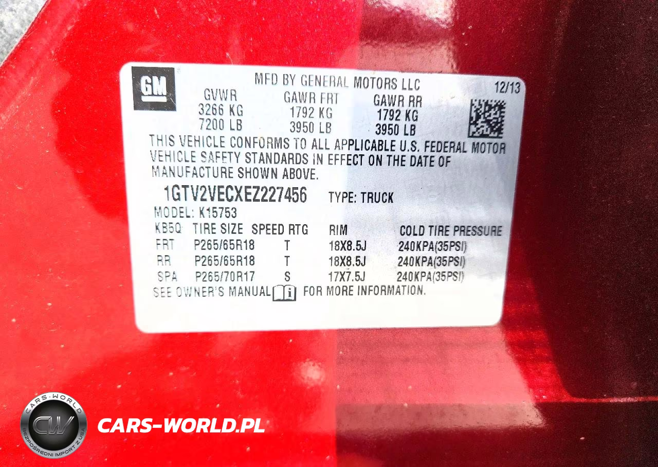 2014 GMC Sierra K1500 Slt VIN:1GTV2VECXEZ227456 - 12
