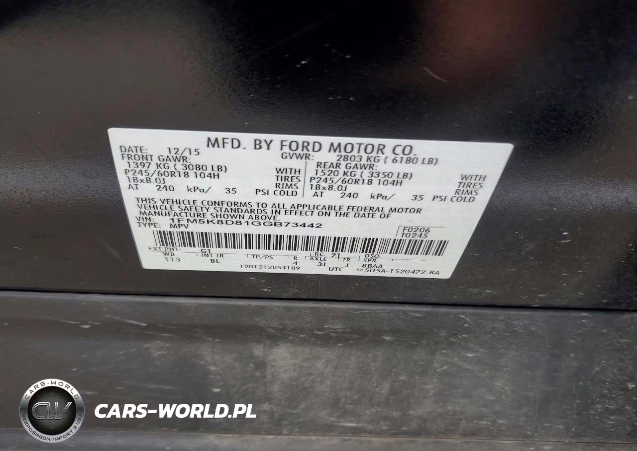 2016 Ford Explorer Xlt VIN:1FM5K8D81GGB73442 - 13