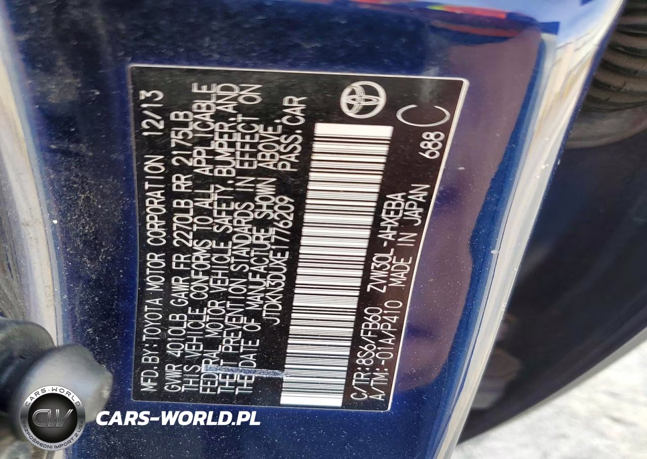 2014 Toyota Prius Three VIN:JTDKN3DUXE1776209 - 14